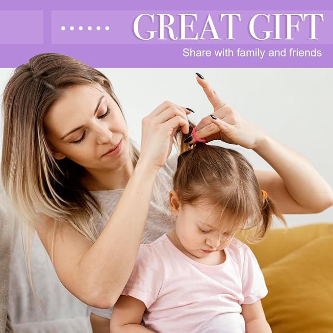 150 Pack Soft Seamless Hair Bands and Ponytail Holders - Elastic No Damage Hair Accessories for Girls and Toddlers