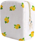 Period Bag for Women, Portable Corduroy Sanitary Napkin Storage Bag Strawberry Period Pouch with Zipper, Sanitary Pads Bag Tampons Holder for Purse, First Period