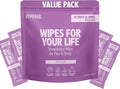 HyperGo XL Single Body Wipes for Women & Men – 12" x12" Rinse-Free Full Body Cleansing 30 Count Pack - Lavender | Biodegradable, Hypoallergenic, Aloe-Infused | Gym, Festival, Camping Essentials