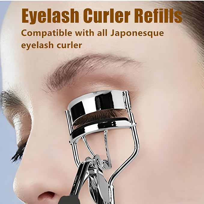 Compatible with Japonesque Eyelash Curler Refill Pads,80 Pcs Eyelash Curler Refills,Silicone Replacement Pads,for Better Curling and Comfort.