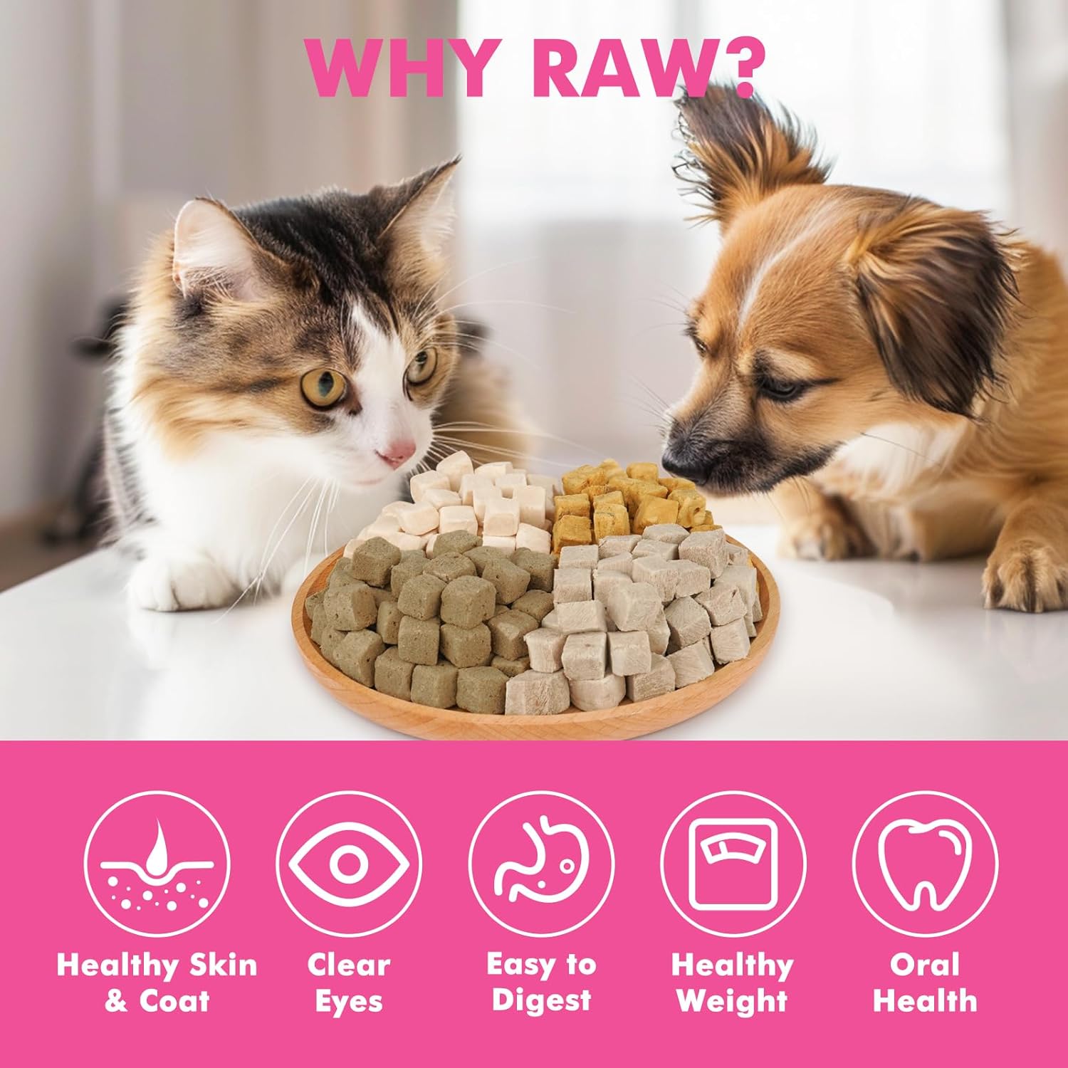 Freeze Dried Cats & Dogs Raw Treats, All Natural Single Ingredient Chicken Liver, High Protein Healthy Pet Training Treats or Food Topper, 10.6 oz