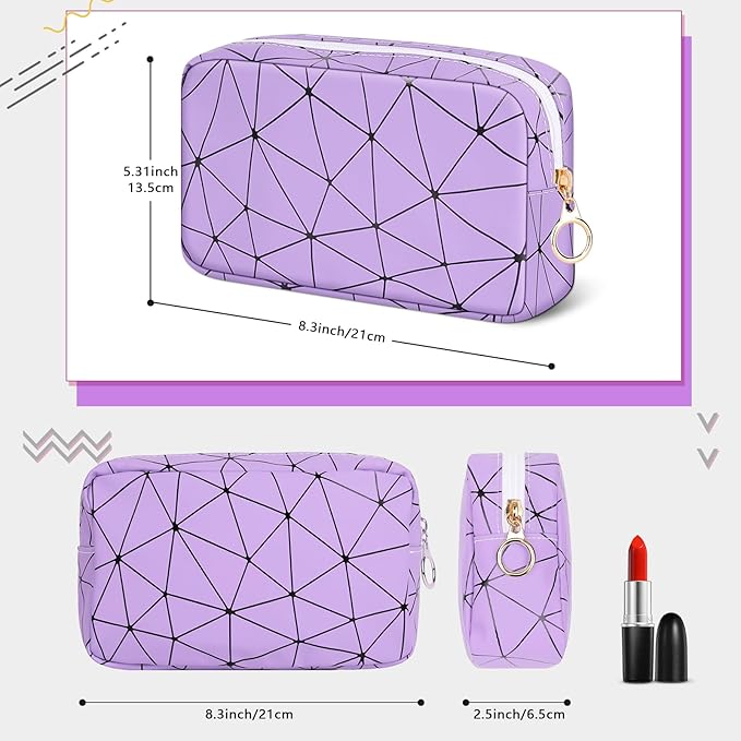 Tampon Holder for Purse, Leather Period Bag Sanitary Napkin Storage Bag for Girls Womens, Portable Feminine Emergency Pad Period Pouch(Purple)