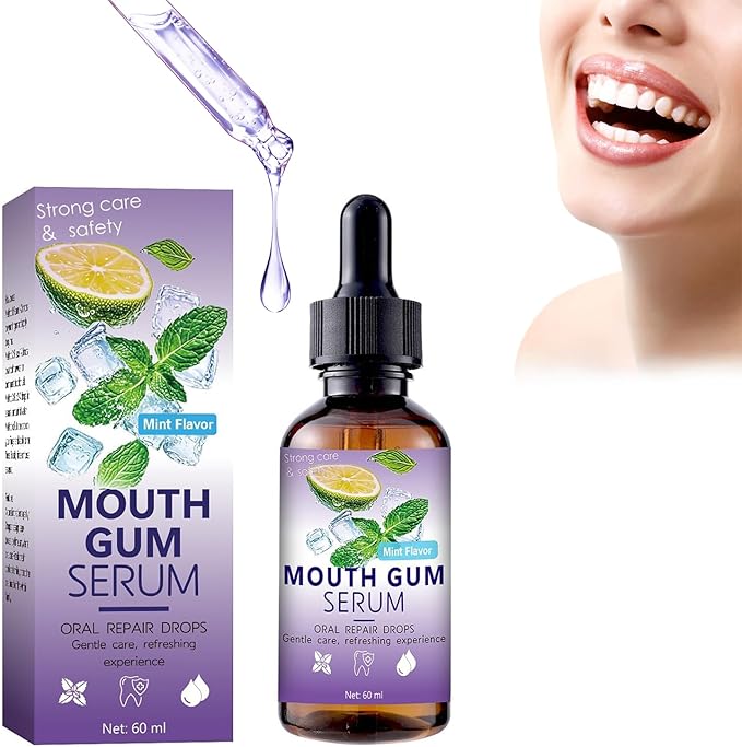 Gum Restore Drop - Gum Repair for Receding Gums & Stain Removal Natural, Fresh Breath and Portable Oral Care Solution (60ml)