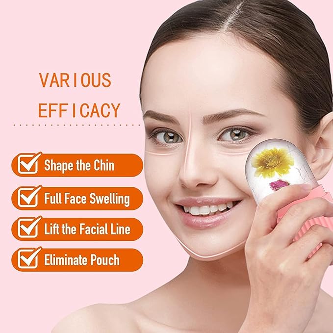 Ice Face Roller Silicone Facial Cube for Eyes Neck Massage Remove Dark Circle Pore Shrink Face Beauty Skin Care Ice Mould