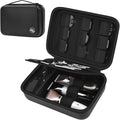 Boobowl Barber Accessories Bag for Clippers and Supplies, Mens Hair Trimmers Box, Portable Clipper Storage Holder Organizer for Hair Cutting, Guard Grooming Kit and Barbers Supplies (Bag Only) -Black