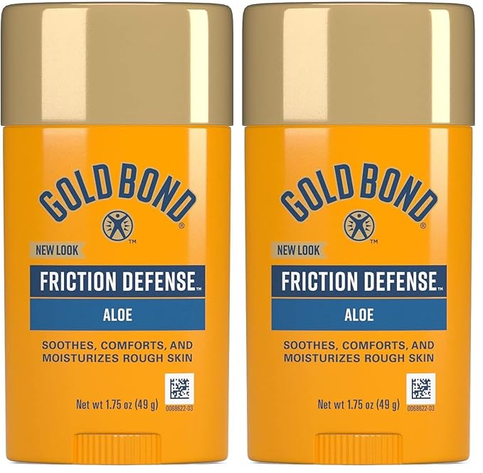 Gold Bond Friction Defense Stick with Aloe | Prevents Chafing | Soothes & Moisturizes | 1.75 oz | Pack of 2