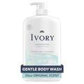 Ivory Body Wash, Designed for the Whole Family, Gentle Formula, Free of Dyes Heavy Perfumes Parabens Phthalates & Silicones, for Sensitive Skin, Designed for Skin's pH, Original Scent, 35 oz