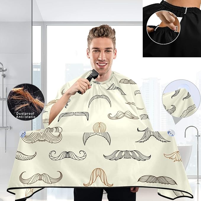 visesunny Professional Barber Cape Polyester Hair Cutting Salon Cape Apron Anti-Static Beard Bib
