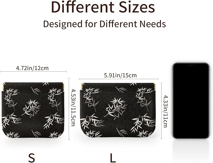 RIGHT AWAY 2 PCS Small Makeup Bag for Purse,Mini Cosmetic Organizer Make Up Bag for Women,Squeeze Coin Purse Pouch,Portable Tiny Makeup Pouches for Cosmetic Accessories,Lipstick, Jewelry, Card, Coins