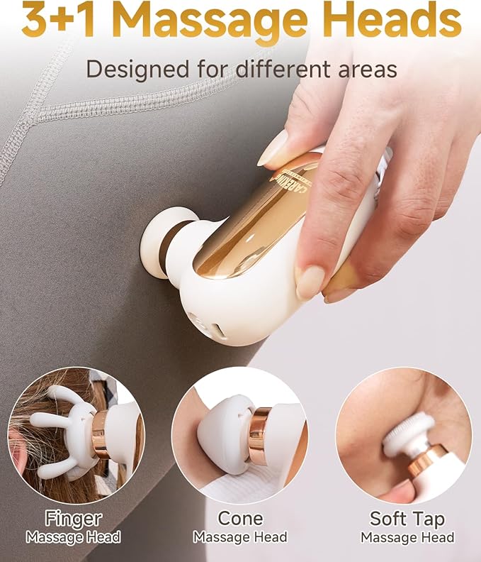 Mini Massage Gun Travel Size, Powerful Small Massage Gun Deep Tissue for Pain Relief, Muscle Massager for Neck Shoulder Thigh Scalp Quiet Pocket Massager, FSA-HSA Eligible