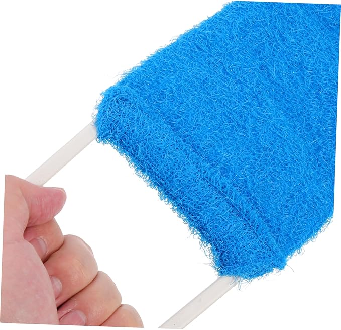 Double Sided Natural Bath Scrubber Massage Towel with Strong Exfoliating Pull Back Strap for Men and Women Long Back Scrubber Belt for Promotes Smooth Skin and Random Random Color