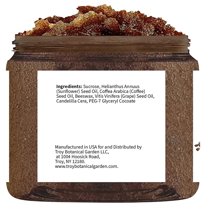 Brown Sugar & Arabica Coffee Body Scrub – Natural Exfoliating Scrub for Smooth, Glowing Skin, Hydrating & Cellulite-Reducing, Paraben-Free, Spa-Quality