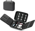 Hard Hair Clipper Case, Barber Case for Clippers and Supplies, EVA Hair Tools Travel Bag for Surker/Wahl/Andis/Novah Men Razor Guard Grooming Kits, Barber Accessories, Black (Bag Only)