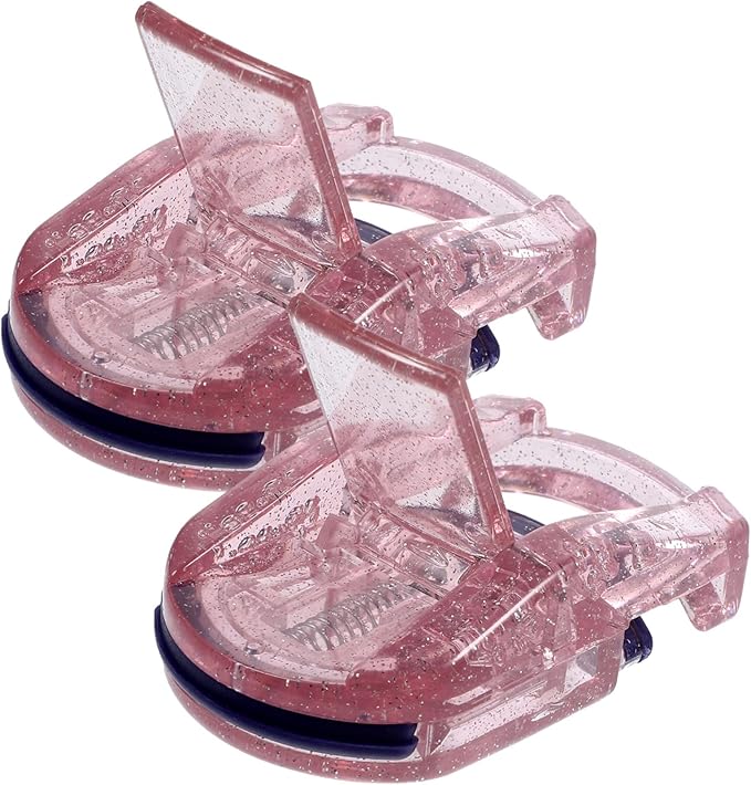 Portable Eyelash Curler Replacement Silicone Pads 2-Piece Set Small Size Sturdy Design for Women for Makeup and Eyelash Styling