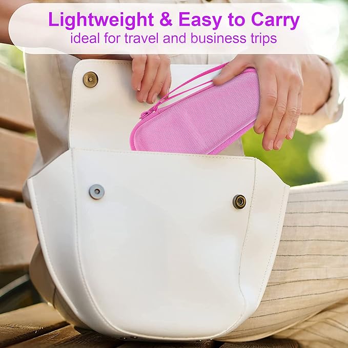 co2CREA Hard Carrying Case Compatible with NågraCoola CLIE 2 1 Sonic Facial Cleansing Brush (Pink)