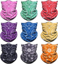 Venswell Neck Gaiter Face Mask Men Women,Seamless Bandana Rave Face Cover Scarf Mask,Balaclava,Headband, Head Wrap,Headwear