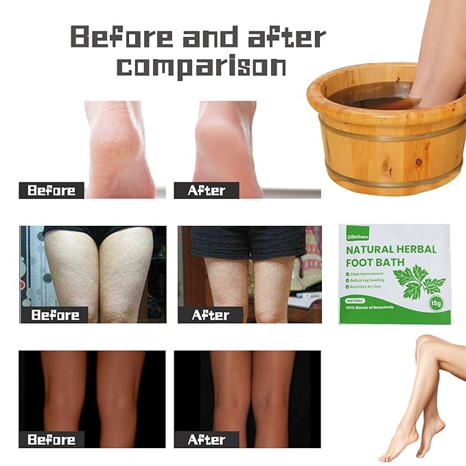 Natural Mugwort/Wormwood Herbal Foot Soak,Lymphatic Ginger Foot Bath Bag, Anti-Swelling Foot SPA Promote Metabolism, Foot Care 15g/PCS (16PCS)