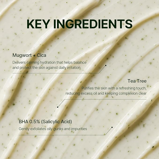 Mugwort Zero Film Cleansing Foam 5.07 fl.oz, 150ml ㅣDaily Makeup Blackhead Removal No pore clogging Korean skincare double cleansing