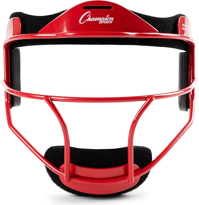 Champion Sports Steel Softball Face Mask – Durable Fielder’s Mask for Youth & Adults, Multiple Colors for Practice & Games
