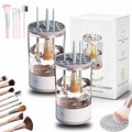 Cosmetic Brush Cleaner, 2026 New Electric Makeup Brush Cleaner Machine, Makeup Sponge Cleaner Machine with Dual Power Options for Deep Cleaning All Types of Makeup Brushes (White*2, Charging)