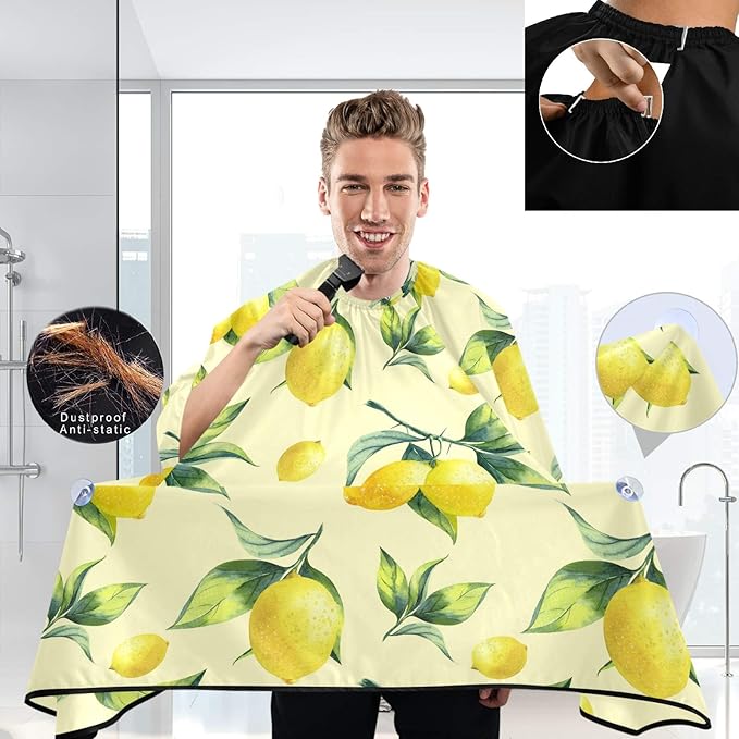 visesunny Professional Barber Cape Polyester Hair Cutting Salon Cape Apron Anti-Static Beard Bib Grooming Apron