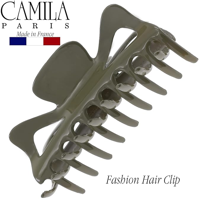 Camila Paris CP3504 French Large Hair Clips for Women Thick Hair for Long Curly Wavy Hair, Girls Hair Claw Clip, Durable Styling Big Claw Clip for Thick Hair, Strong Hold No Slip Grip, Made in France