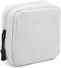 Small Makeup Bag for Purse,Mini Cosmetics Bag cute Zipper corduroy Cosmetic Pouch Storage Pouch Travel Toiletry Organizer for Women Girls(White)