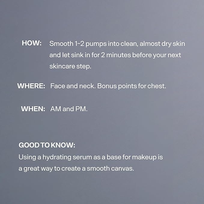 Versed Water Rush Intensive Hydrating Serum - Hyaluronic Acid Serums for Face with Vitamin B5 - Lightweight Face Serum for Dry Skin (V1 Water Rush - 1 Fl Oz (Pack of 1))