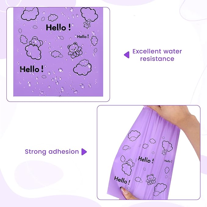 100 Pcs Sanitary Napkin Disposal Bags,Feminine Hygiene Disposal Bags for Pads,Tampon Sanitary Bag for Women Girls Privacy Protection(Purple)