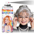 Grey Temporary Hair Color Spray for Women- Washable Root Touch Up Hair Dye 1-Day colored for girls, Non-Sticky Hair Wax for Christmas,Parties (120ML, Grey)