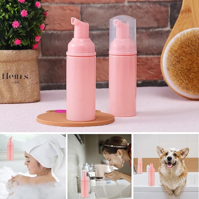 36 pcs 2oz Empty Foam Soap Dispensers Bottle Lash Cleanser Bottles Refillable Cleaning for Shampoo Lotion Hand Sanitizer Cosmetics Castile BPA-Free