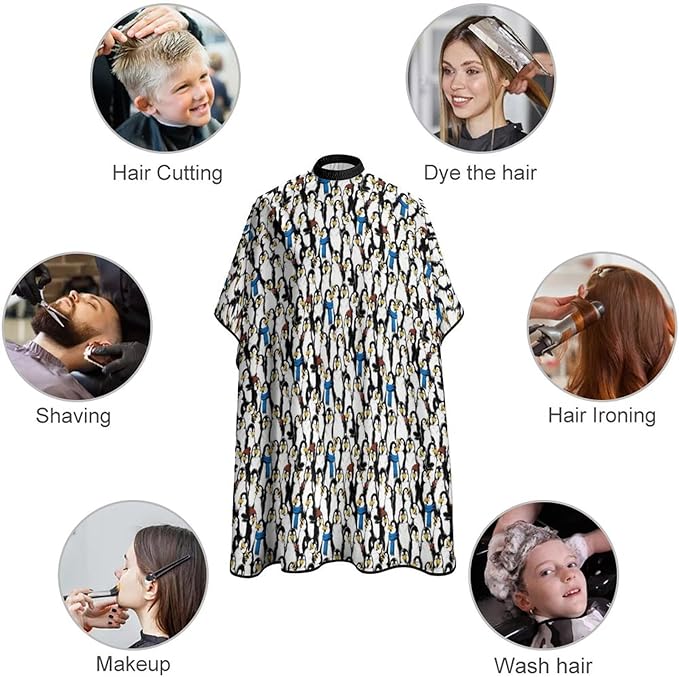 Barber Cape for Kids Funny Duck Haircut Cape Professional Salon Cape Waterproof Hair Cutting Styling Haircut Apron