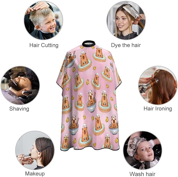 Barber Cape for Kids Funny Duck Haircut Cape Professional Salon Cape Waterproof Hair Cutting Styling Haircut Apron