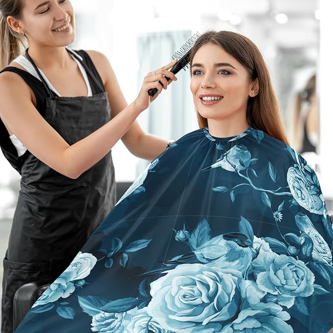 visesunny Professional Barber Cape Polyester Hair Cutting Salon Cape Apron Anti-Static Beard Bib Grooming Apron