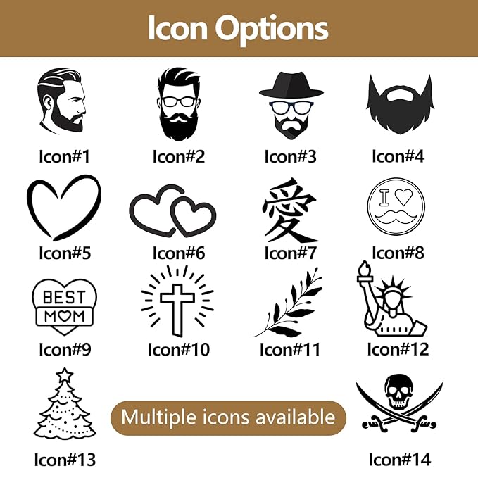 Onedor Wooden Comb, Personalized Custom Fine Tooth Combs for Men's Hair, Beard & Mustache, Anti-Static Sandalwood Comb, 100% Nature Handmade, Customized Gifts for Men - With Leather Case