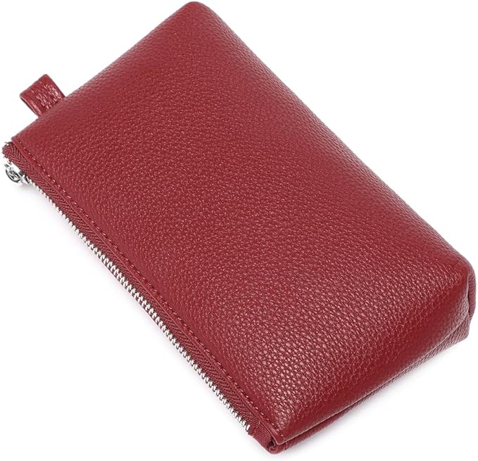 PU Leather Makeup Simple and Convenient Handbag Small Exquisite Storage Bag (Pu/Encore Red)