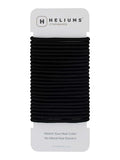 Cyndibands Elastic Hair Ties – Black - No Damage 4mm Ponytail Holders for Women & Kids, 24-Pack Hair Elastics in Neutral Colors