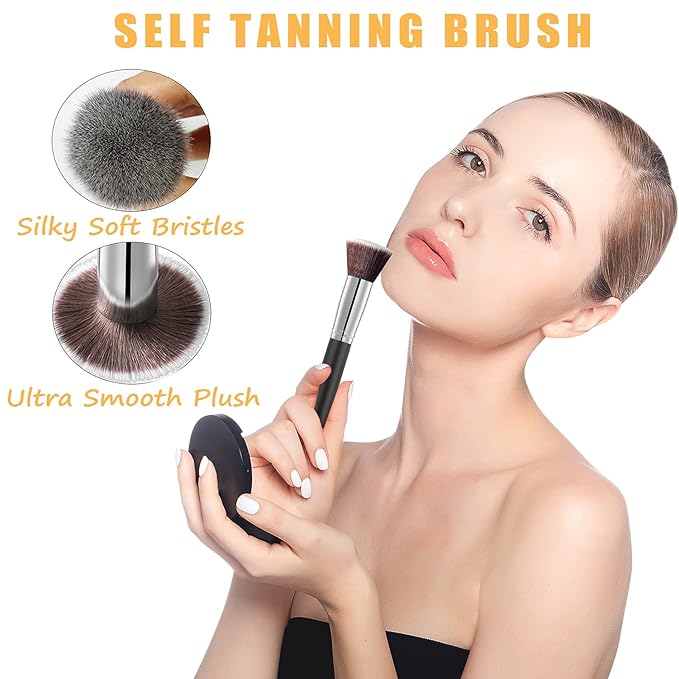 5 Pack Self Tanning Mitt Applicator Kit - Face Tan Mitt, Back Lotion Applicator, Exfoliating Glove, Tanning Brush，Mini Tanner Mitt
