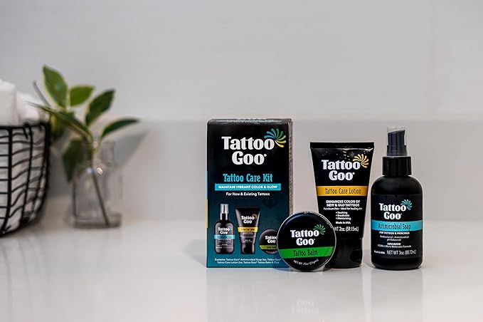 Tattoo Goo Cleansing Soap, 3 oz, For Piercing & Tattoo Aftercare, Hydrates and Cleans Dirt, pH Balanced Soap, Leaves No Residue, No Fragrance, Alcohol, Laonin or Petroleum Jelly