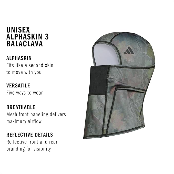 adidas Alphaskin Balaclava Ski Mask – Athletic Face Cover Shiesty
