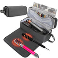 Hair Tools Travel Bag with Heat Resistant Mat Hair Styling Accessories Storage Case for Hair Dryer Flat Iron Straightener Curling Iron Haircare Accessories Travel Essentials for Women