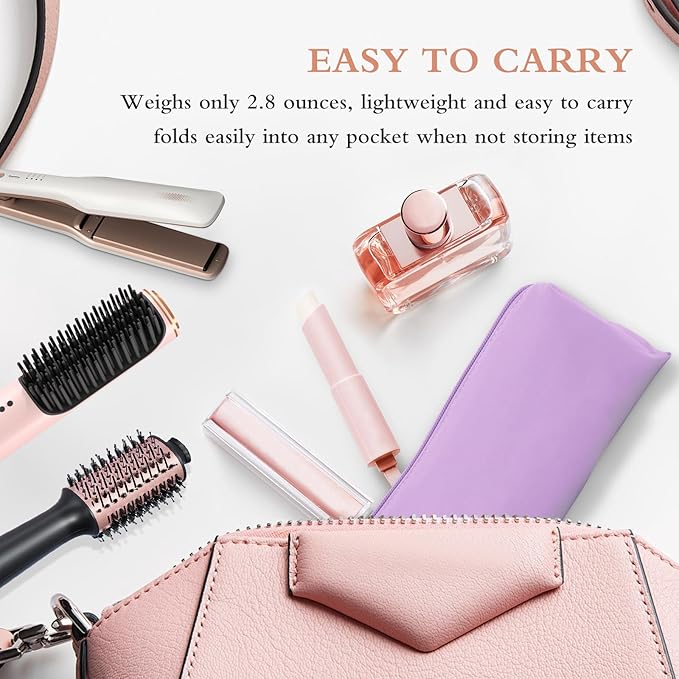 Professional Hot Hair Tools Organizer Bag Portable Travel Heat Resistant Storage Case Pouch for Curling Irons, Flat Irons, Hair Straightener and Styling Tools(17.7" x 3.2"x 3.2")
