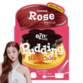 eZn Pudding Hair Dye for Sensitive Scalps – (Damask Rose) | No-Drip, Ammonia-Free, Long-Lasting Semi-Permanent Hair Color with Keratin for Gentle Gray Coverage at Home