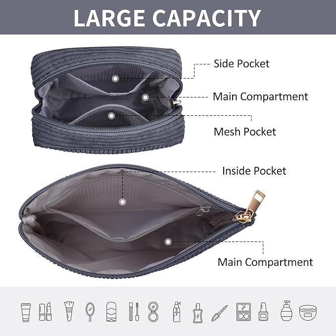 MAGEFY Makeup Bag Small Cosmetic Bag for Women
