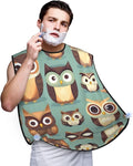 Monochrome Sketch Style Gaming Print Beard Bib Shaving Apron, Beard Hair Trimming Cape Gift For Dad