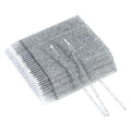 G2PLUS 500PCS Cotton Swabs, Crystal Black Disposable Micro Applicators Brush for Makeup and Personal Care, Micro Swabs for Eyelash Extensions, Nails, Eyeliner (Head Diameter: 2.5mm)