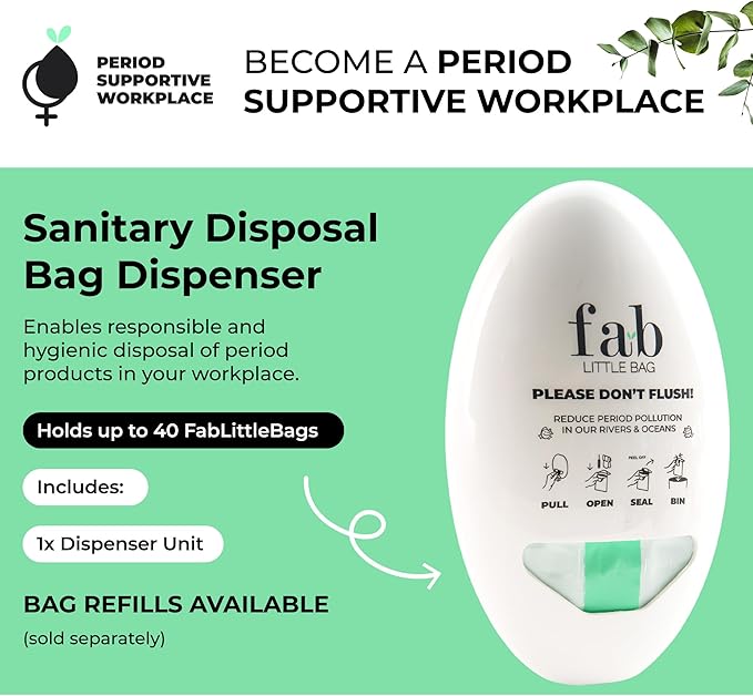 Fab Little Bag Feminine Hygiene Disposable Bags Holder for Tampons and Sanitary Pads, Feminine Care Products Dispenser