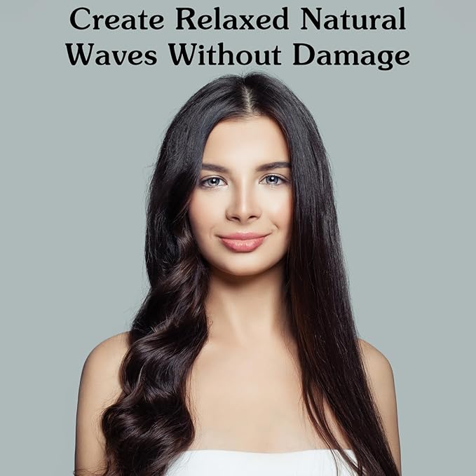 Extended Heatless Curls for Women, 63Inch No Heat Curls Overnight Headband for Long & Short Hair Soft Sleeping Curler, Flexible Creates Wavy Hair Without Damage (Black)