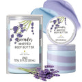 Lavender Whipped Body Butter, Shea Body Butter for Wome Dry Skin, Natural Lavendera Lotion for Body Moisturizer-Deep Moisturizing and Softening-3.4 floz+6.8 floz(100ml+200ml)