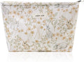 Wudygirl Cute Rabbit Cosmetic Bag - Travel Toiletry Bag & Makeup Pouch for Women & Girls - Large Capacity Canvas Organizer with Zipper Pencil Pouch